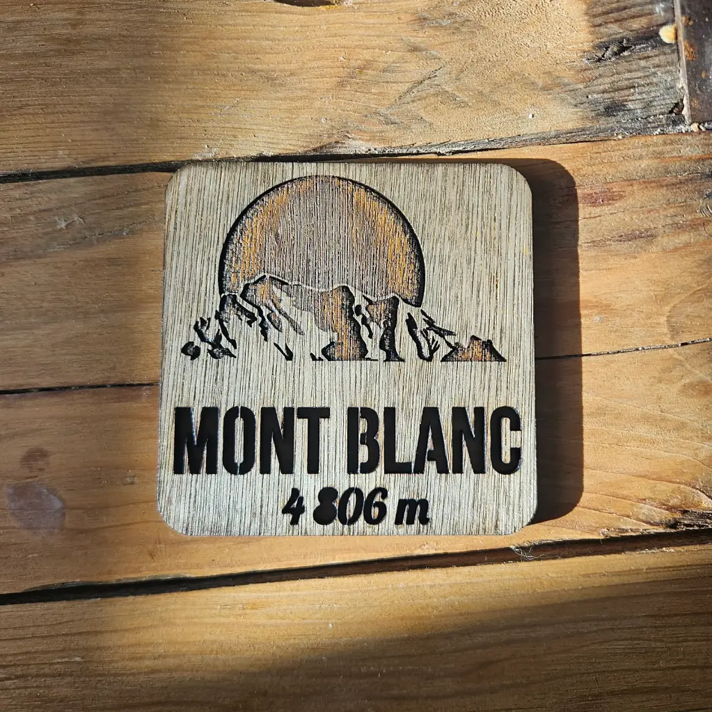 Dessous de verre - Mont Blanc