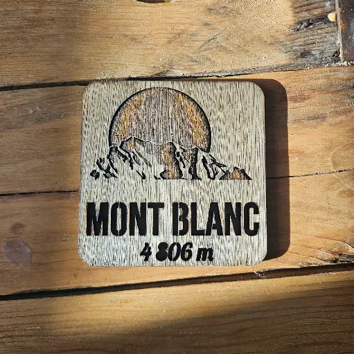 Dessous de verre - Mont Blanc